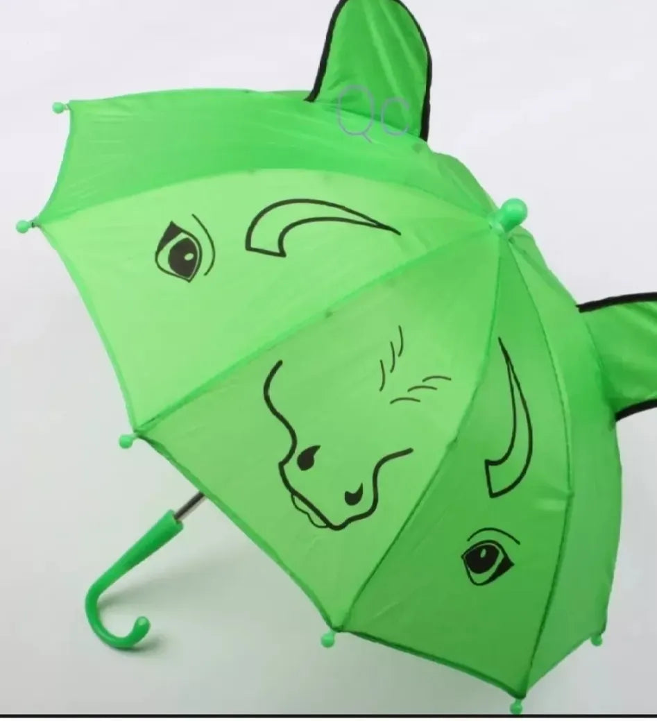 Small Kids Cartoon Umbrella – Multicolor, Random Shape &amp; Design, Lightweight &amp; Compact