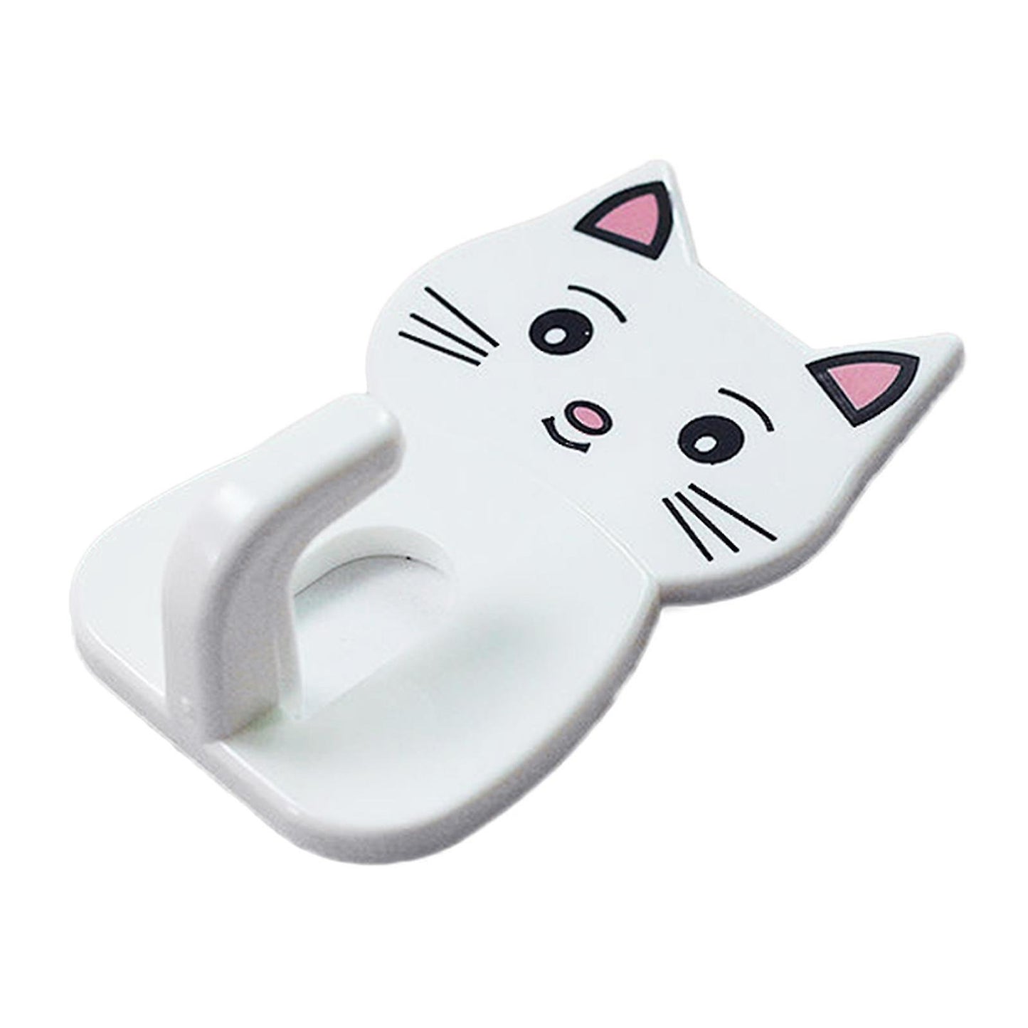 12 Pcs Cat Kitty Wall Hooks – Metallic Wall Hooks for Keys, Kitchen, Bathroom, and Home Organization (Random Colors)