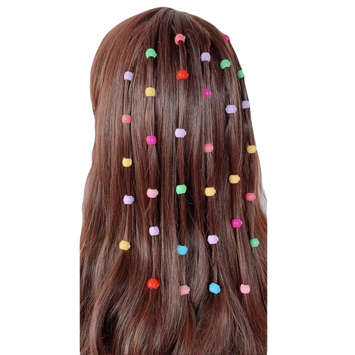 30 PCS Baby Girls Hairpins – Cute Candy Color Mini Hair Clips &amp; Hair Braids Beads Set (Random Color)