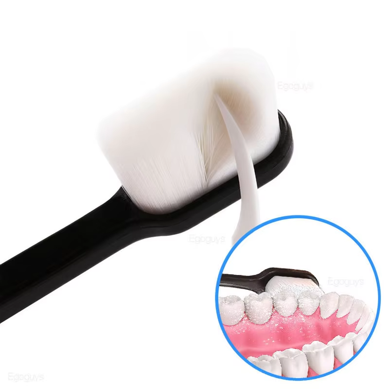 Soft Micro-Nano Manual Toothbrush – Extra Soft 12,000 Bristles for Sensitive Gums, Adults &amp; Kids