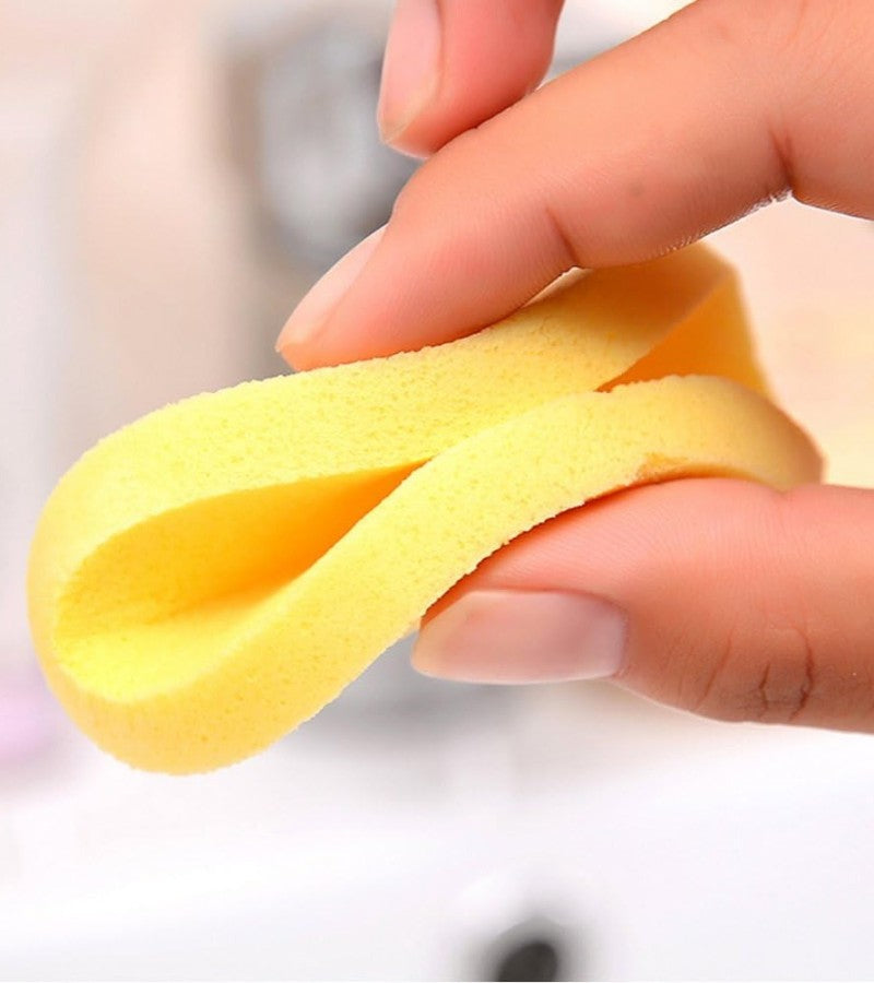 (12 Pcs)Compressed Facial Sponge Face Cleansing Sponge (random color)
