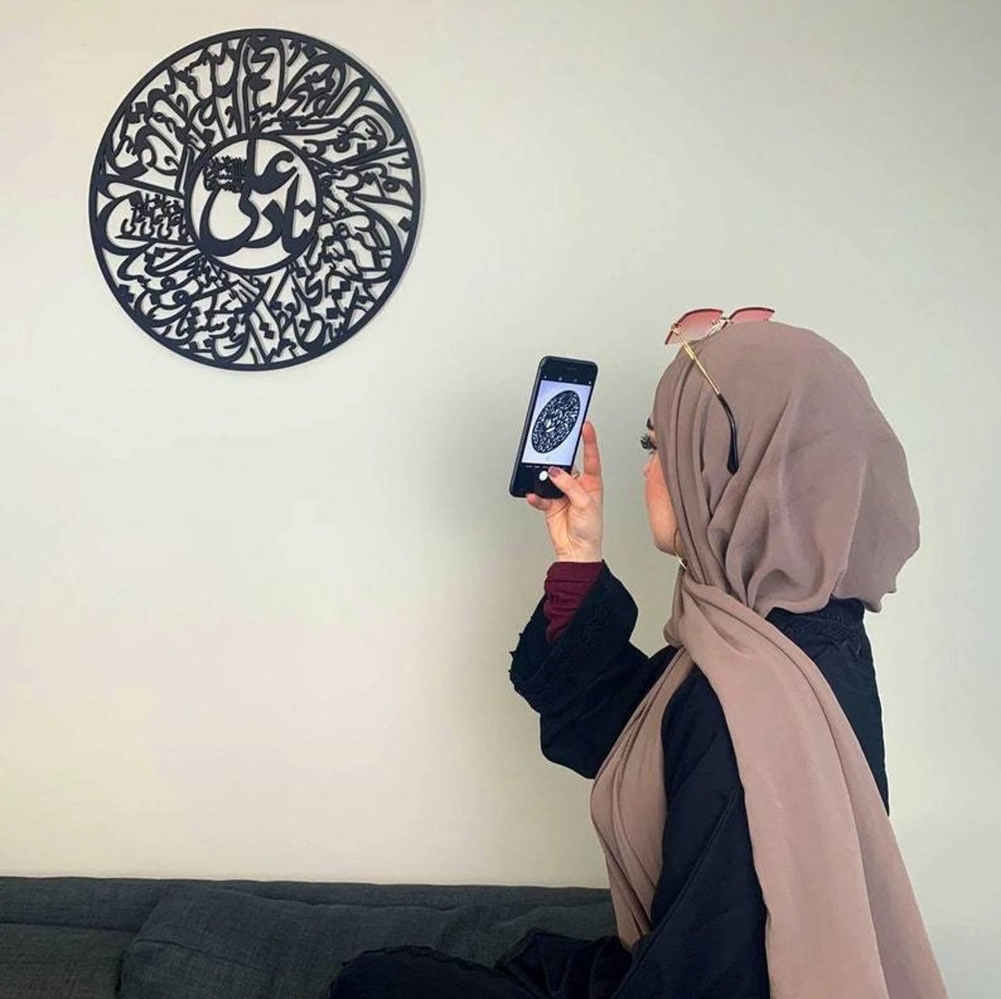 3D Calligraphy Nad-e-ali large Size | Islamic Wall Art | Nad-e-ali Frame | Nad-e-ali Frame For Home Decor &amp; Office Decor | Wooden Wall Art ( 24 x 24 )