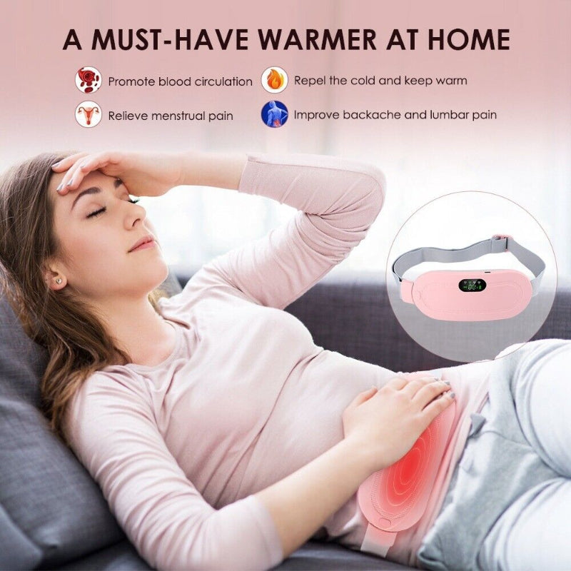 Heating and Vibrating Digital Period Pad for Healing Period Cramps - Women's Care pin Relief.