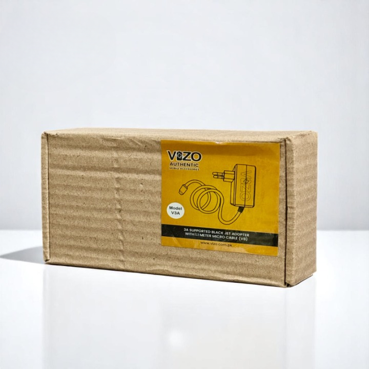 V3A Wall Charger with Built-In Micro USB Cable | Vizo V3A Charger - Best Quality Charger For Mobile Phone - Android Charger